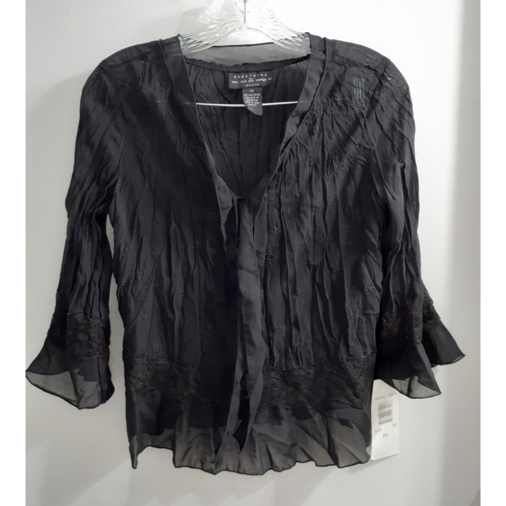 💥5 for 25  Long sleeve black dress blouse
